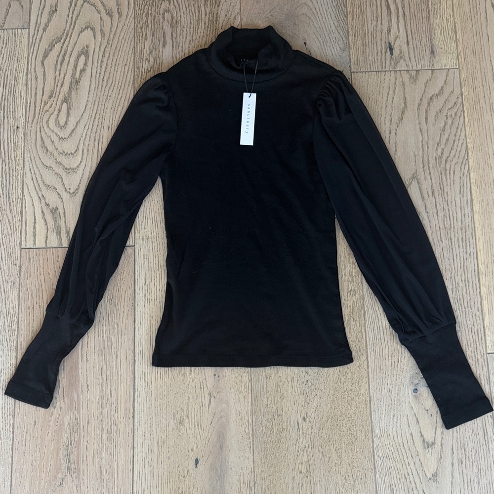 Sanctuary Black Long Sleeve Top